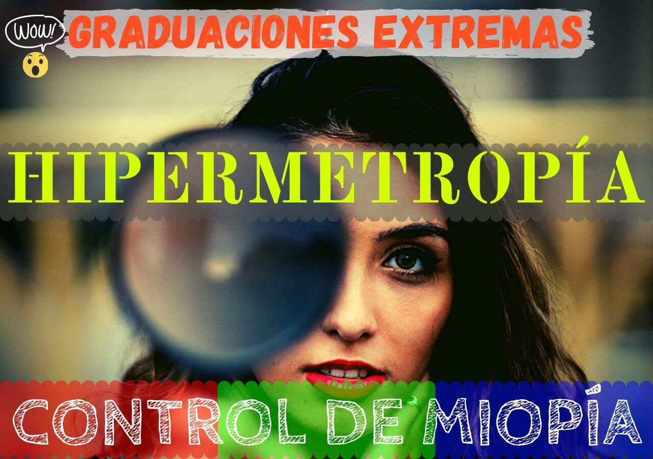 Banner graduaciones extremas hpermetropía 70 dioptrías, la mayor hipermetropía conocida