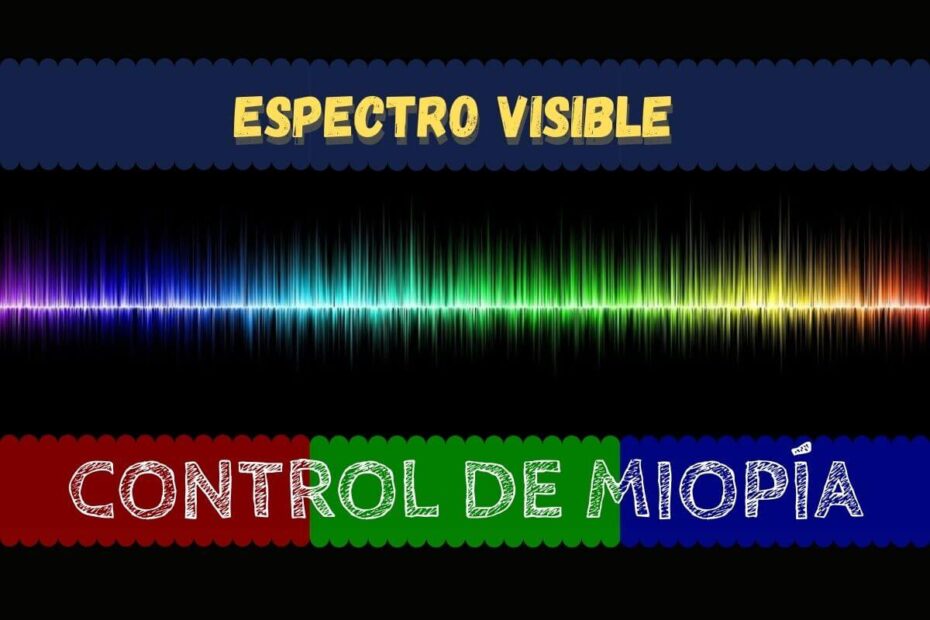 Banner del espectro visible en control de miopía